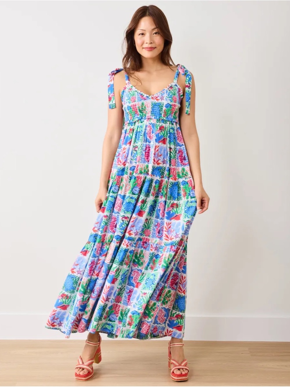 NWT Printfresh Stained Glass Sea - Siren Dress - Cloud Women's Size Small